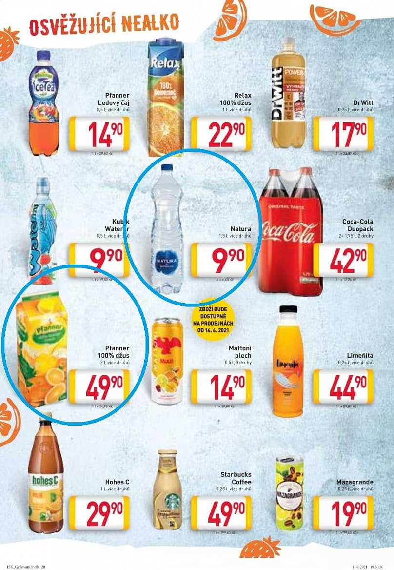 Letáky Billa grilovací sezóna 2021 a 2021