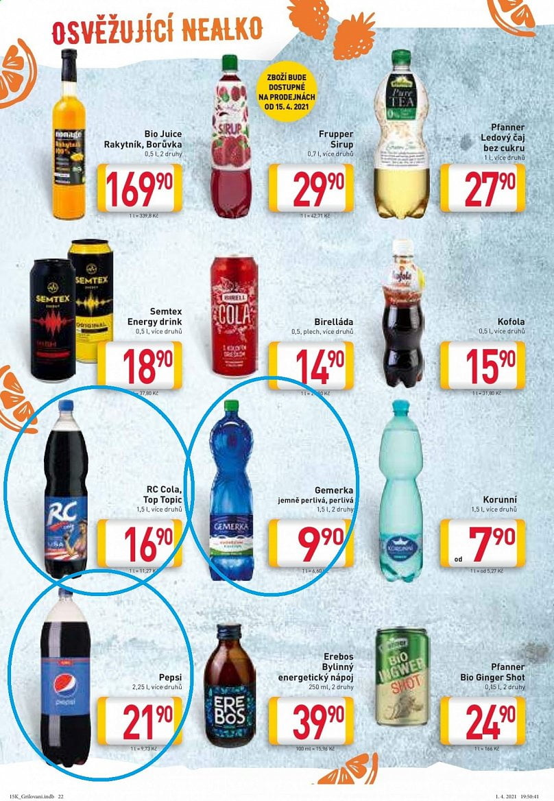 Letáky Billa grilovací sezóna 2021 a 2021