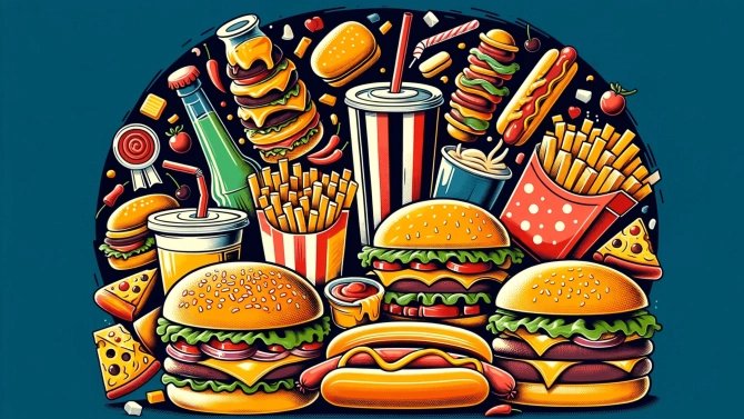 27. 12. 23 / 1x / fastfood, burger, hranolky, jídlo