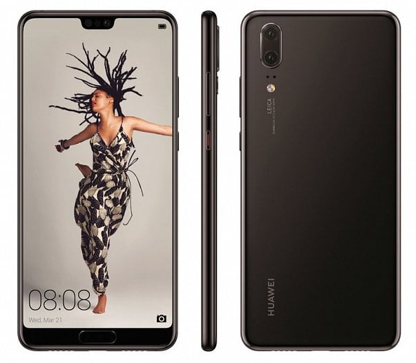 Takhle má vypadat Huawei P20 (zdroj: Evleaks)