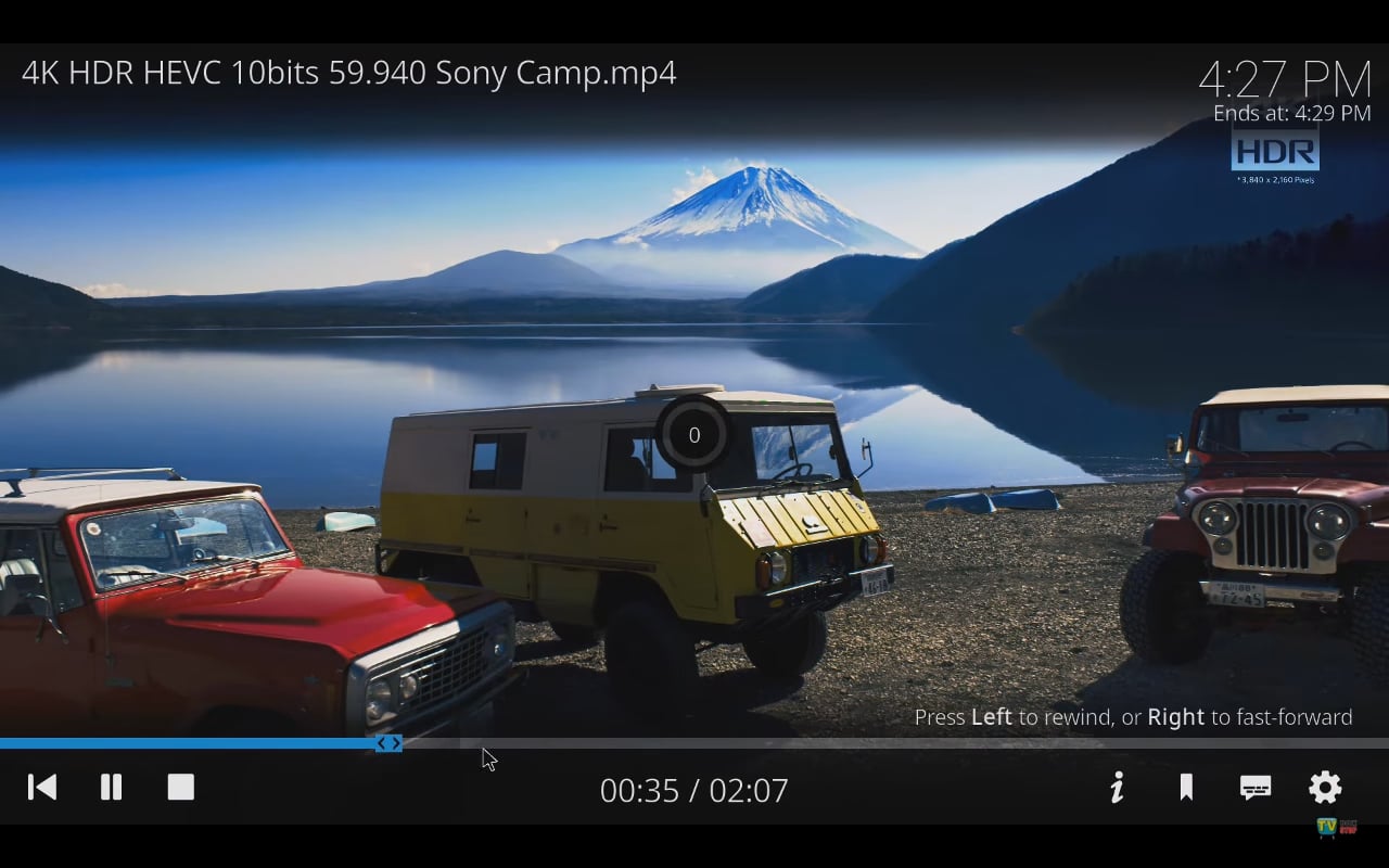 KODI a přehrávání videa