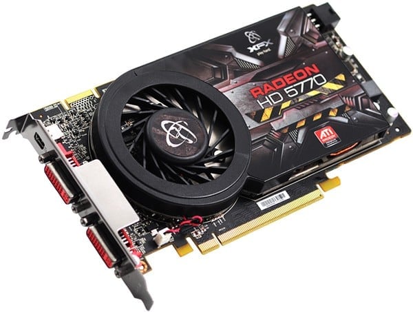 Jednoslotová grafická karta XFX Radeon HD 5770