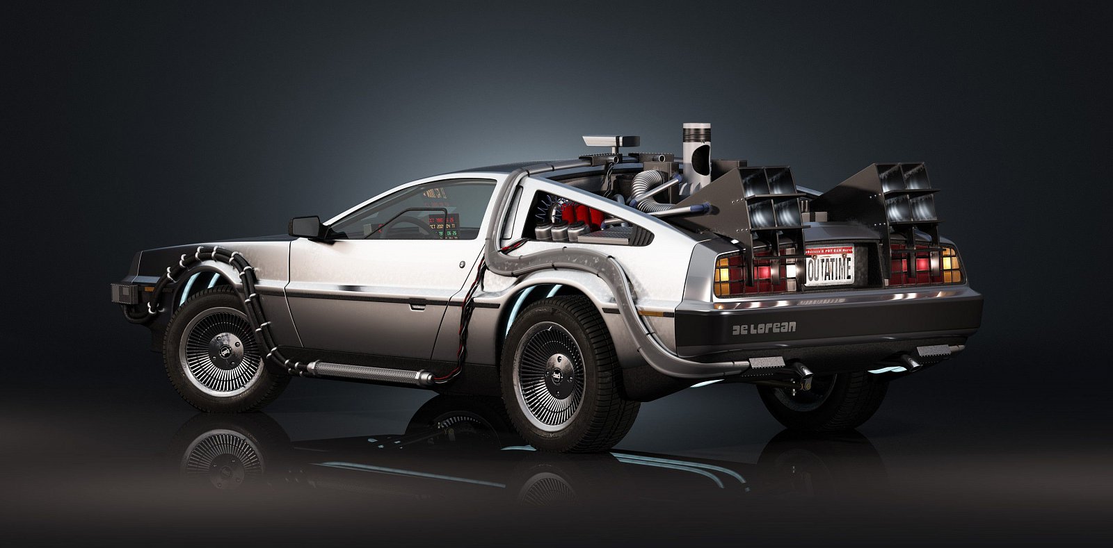 Použije k tomu stroj času vestavěný do vozu DeLorean.