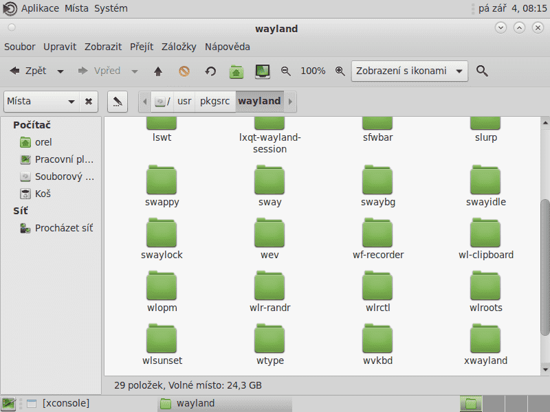 NetBSD 64bitový desktop