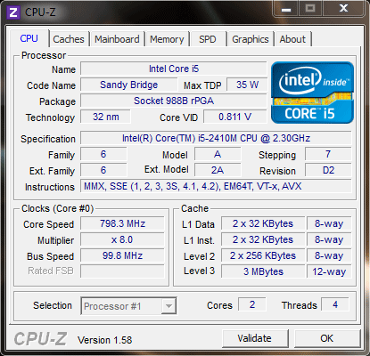 CPU - Z idle