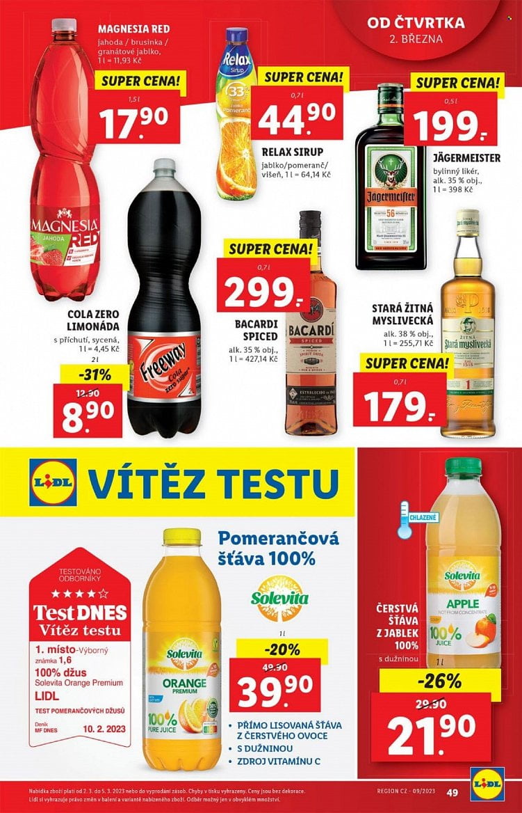 Nealkoholické a alkoholické nápoje v letácích supermarketů