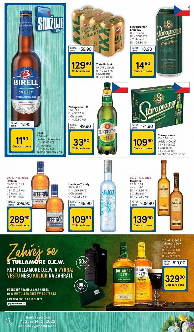 Nealkoholické a alkoholické nápoje v letácích supermarketů