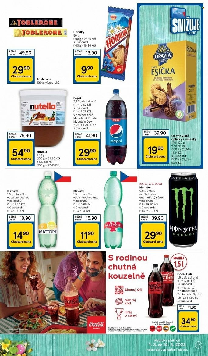 Nealkoholické a alkoholické nápoje v letácích supermarketů