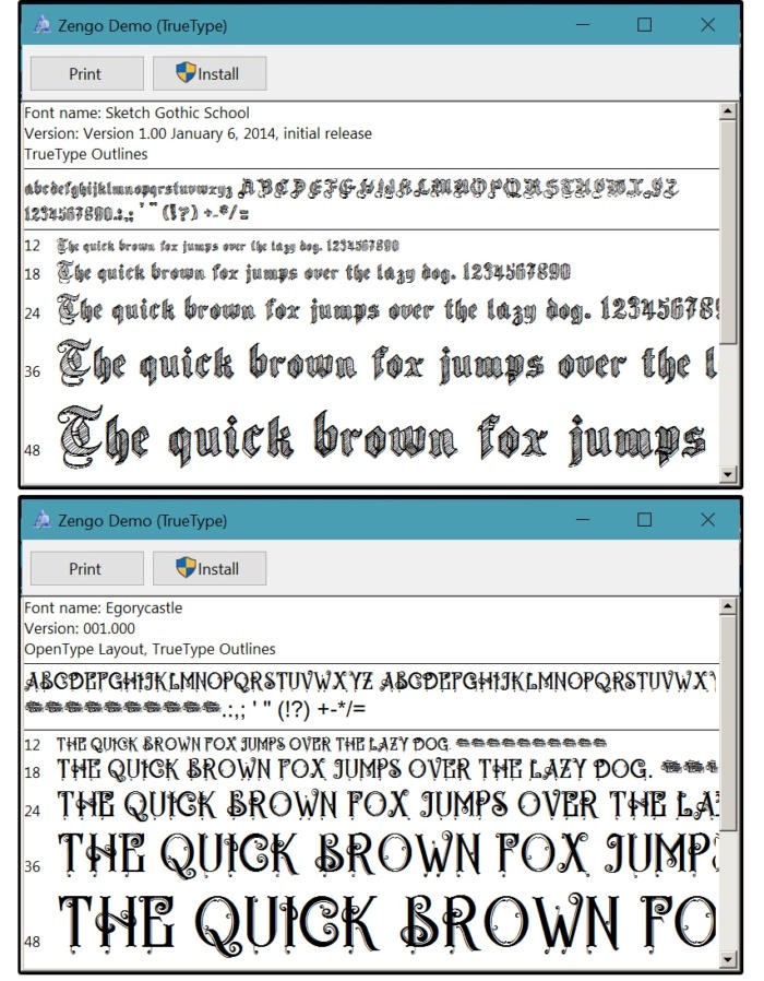 Stažení a instalace fontů