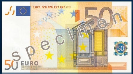 eurové bankovky z první série