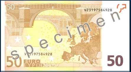 eurové bankovky z první série