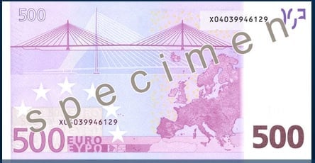eurové bankovky z první série
