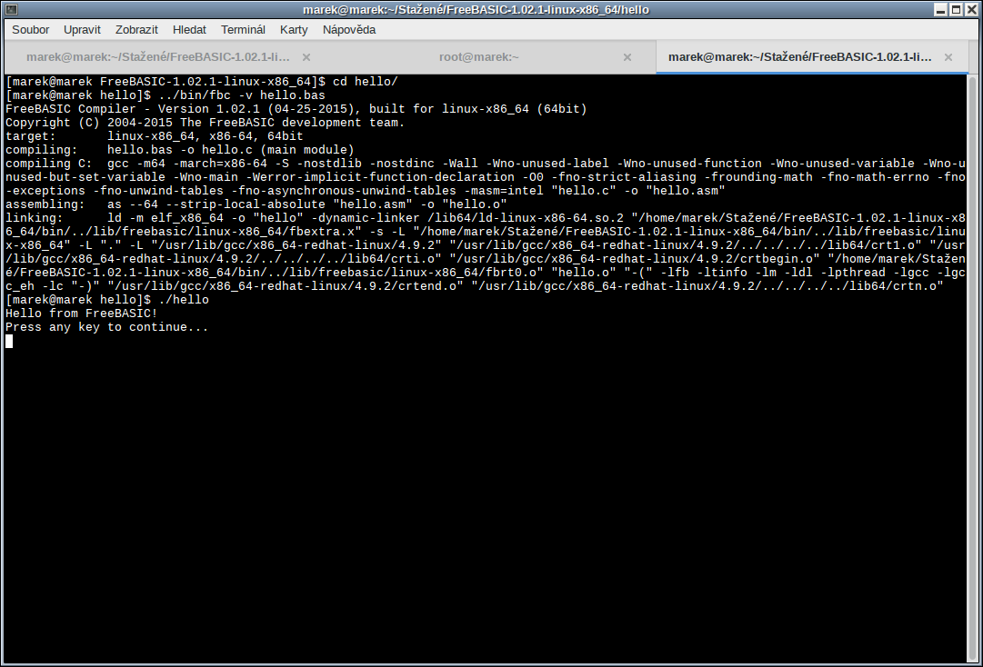 FreeBASIC v akci