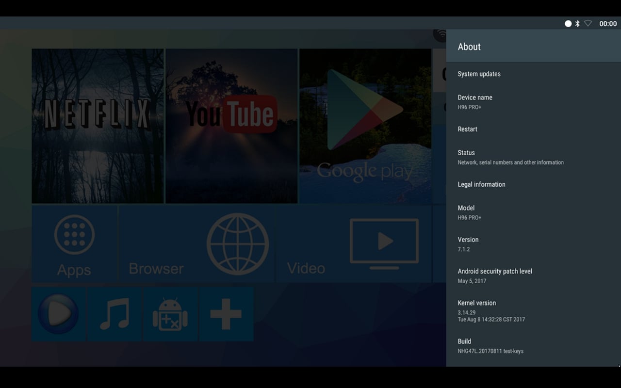 H96 Pro + - Start boxu a Android 7.x
