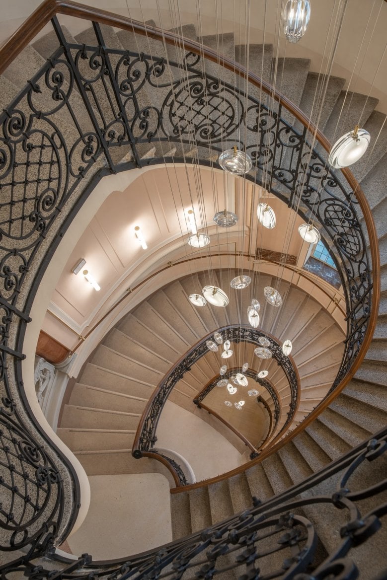 Budova Náměstí Republiky 7, kterou obsadil Scott.Weber Workspace