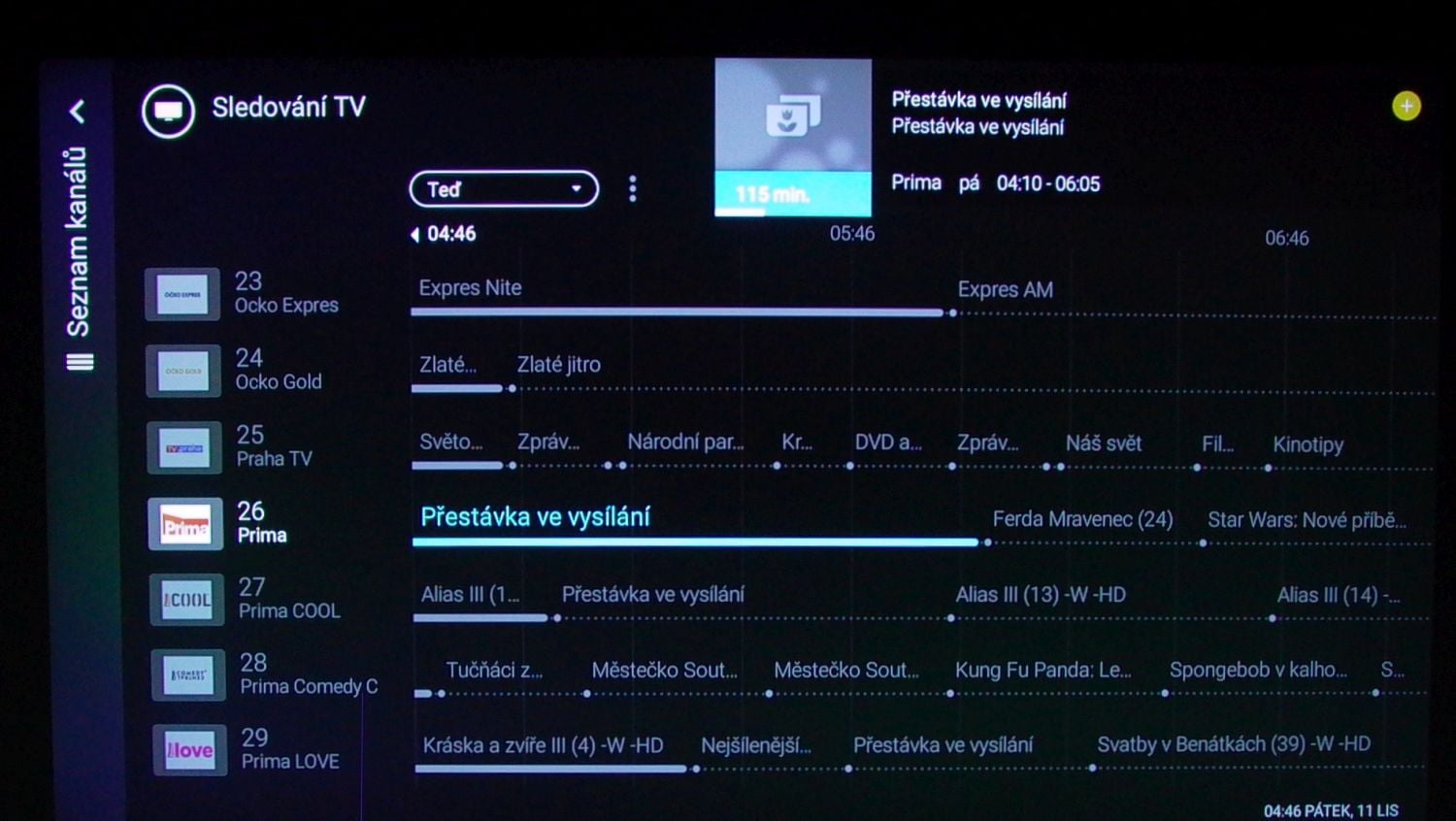 Philips 65PUS7601 - EPG