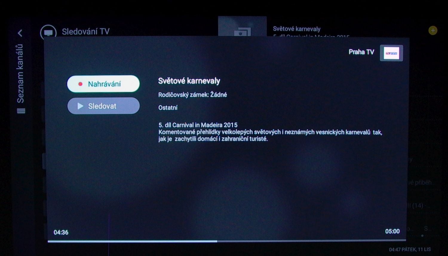 Philips 65PUS7601 - EPG