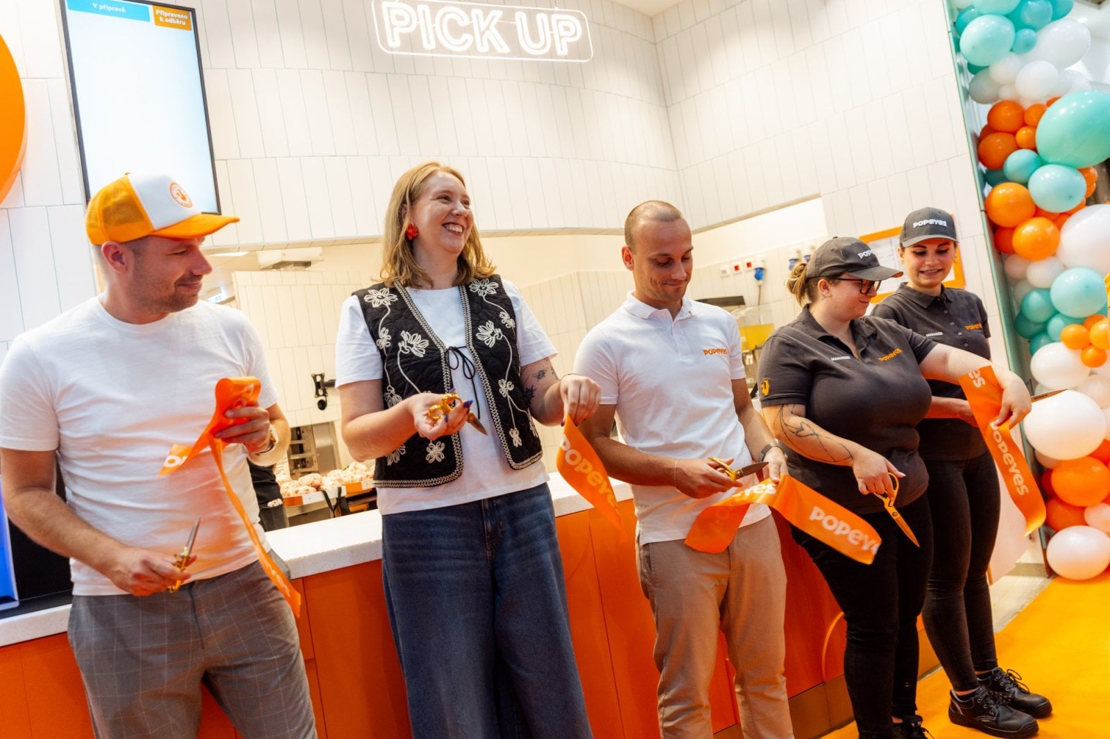 Slavnostní otevření Popeyes v pražském Edenu
