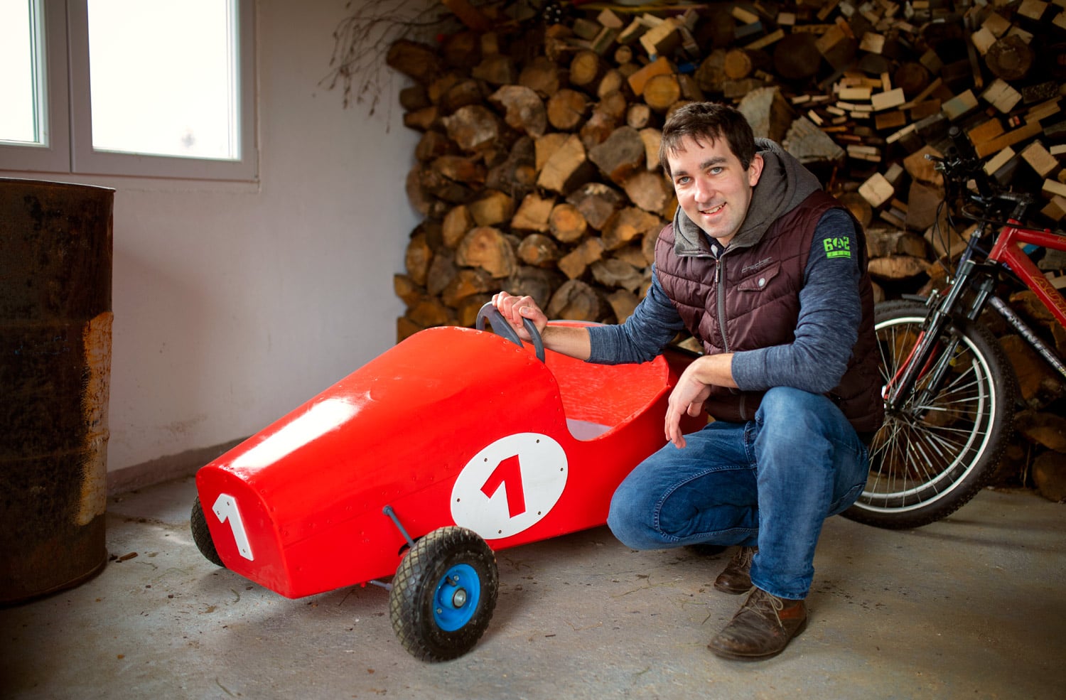 Tomáš vyrobil i autíčko, ještě se uvidí, jestli zůstane jen jediným kouskem pro hraní jeho dětí.