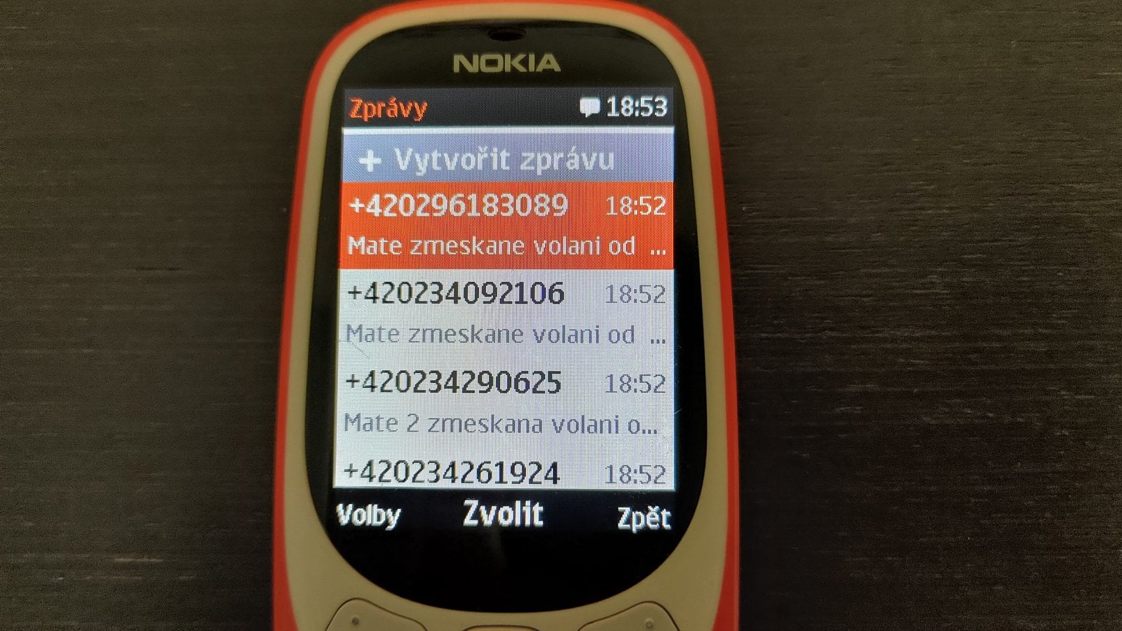 Telefonní čísla, ze kterých probíhají podvodné hovory. (26. 1. 2021)