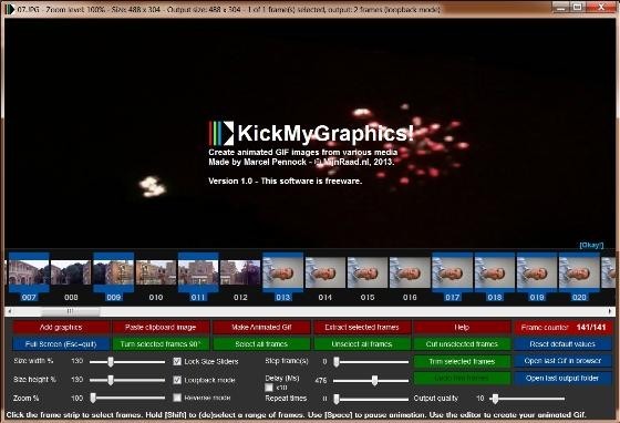 KickMyGraphics převede video do GIF