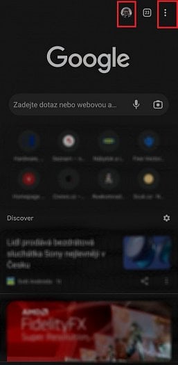 Správce hesel v Android verzi Google Chrome (zdroj: cnews.cz)