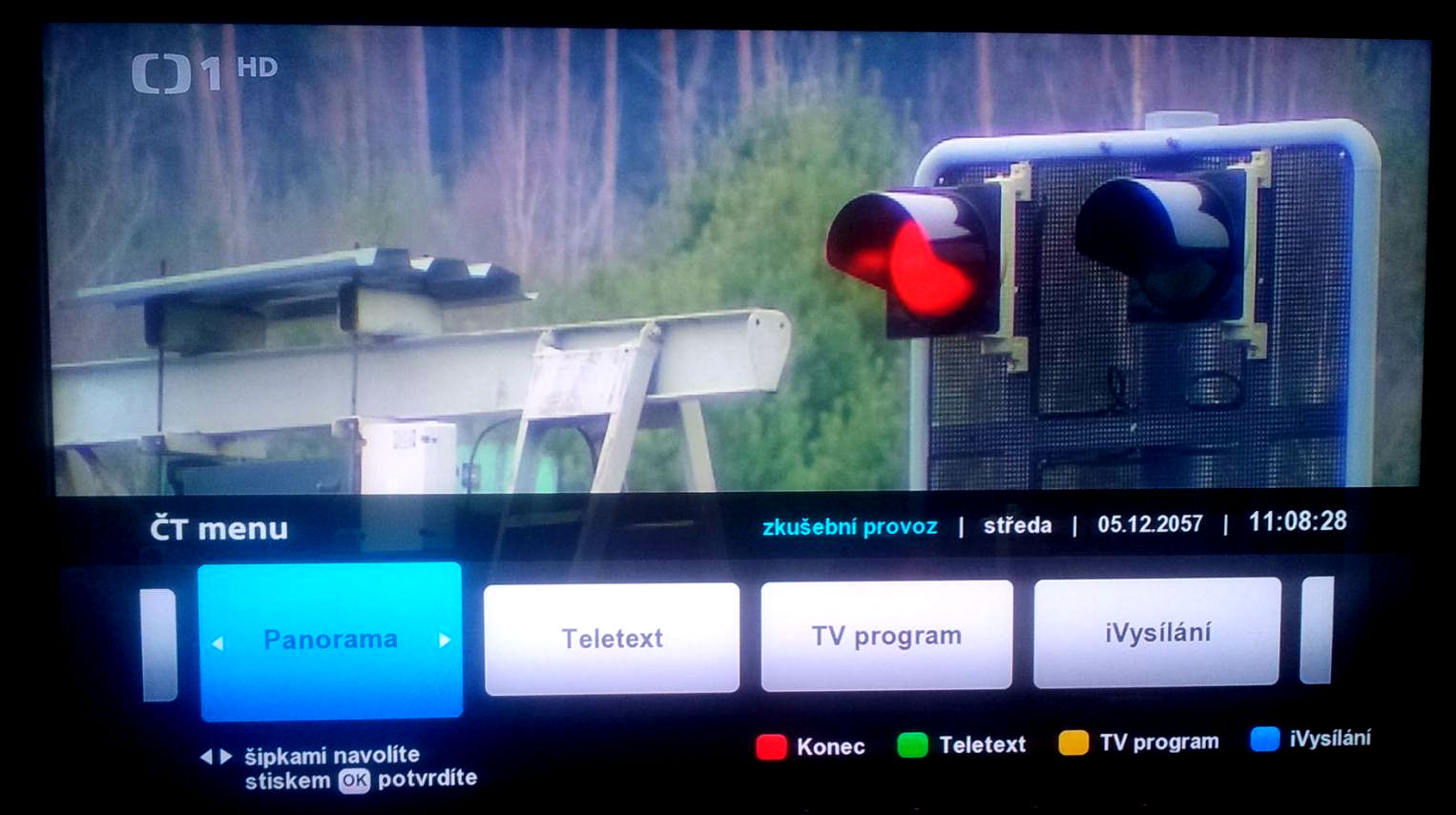 Aplikace Panorama v hybridním vysílání České televize