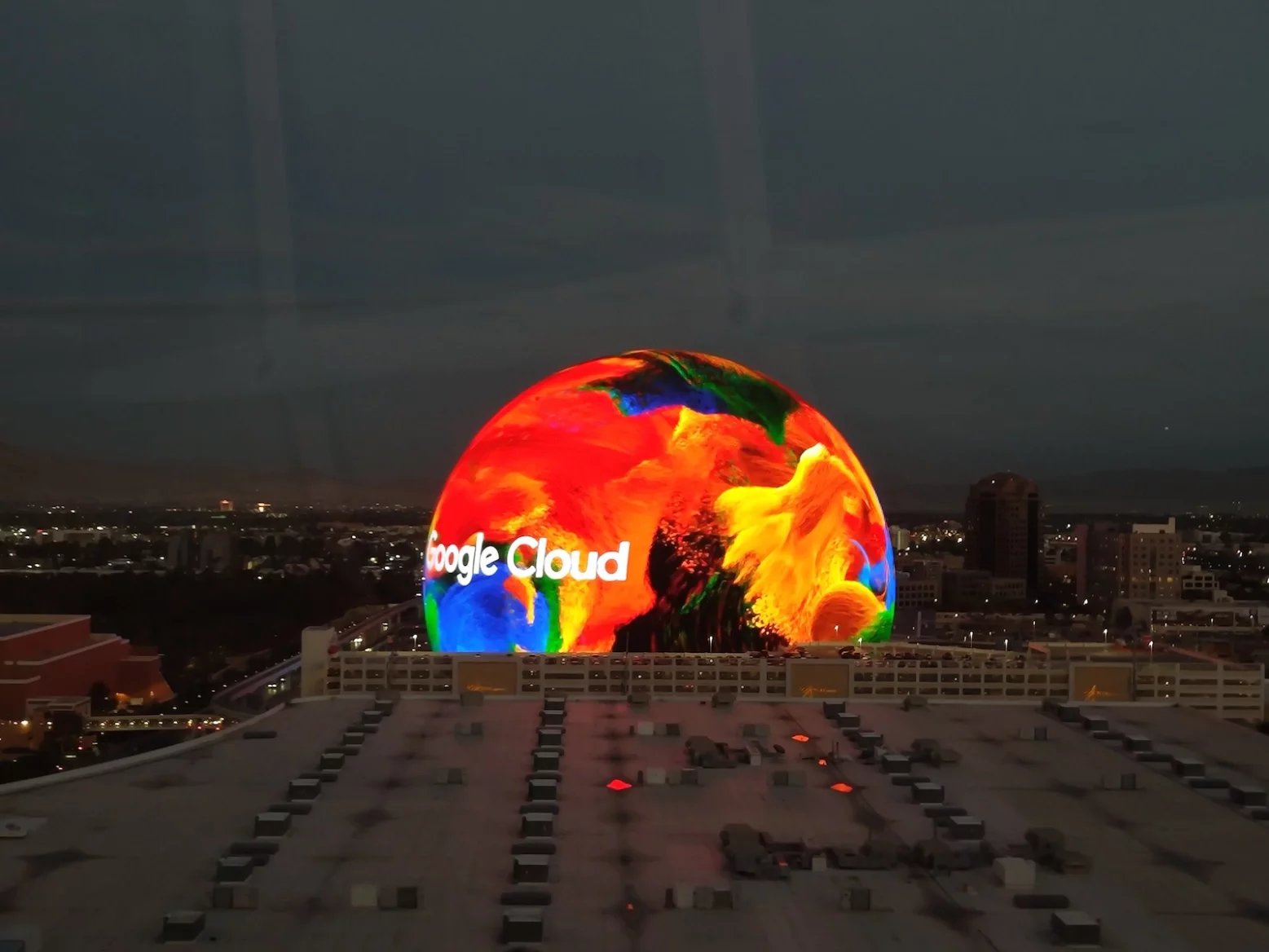 Reklama Google Cloudu na konferenci AWS v Las Vegas