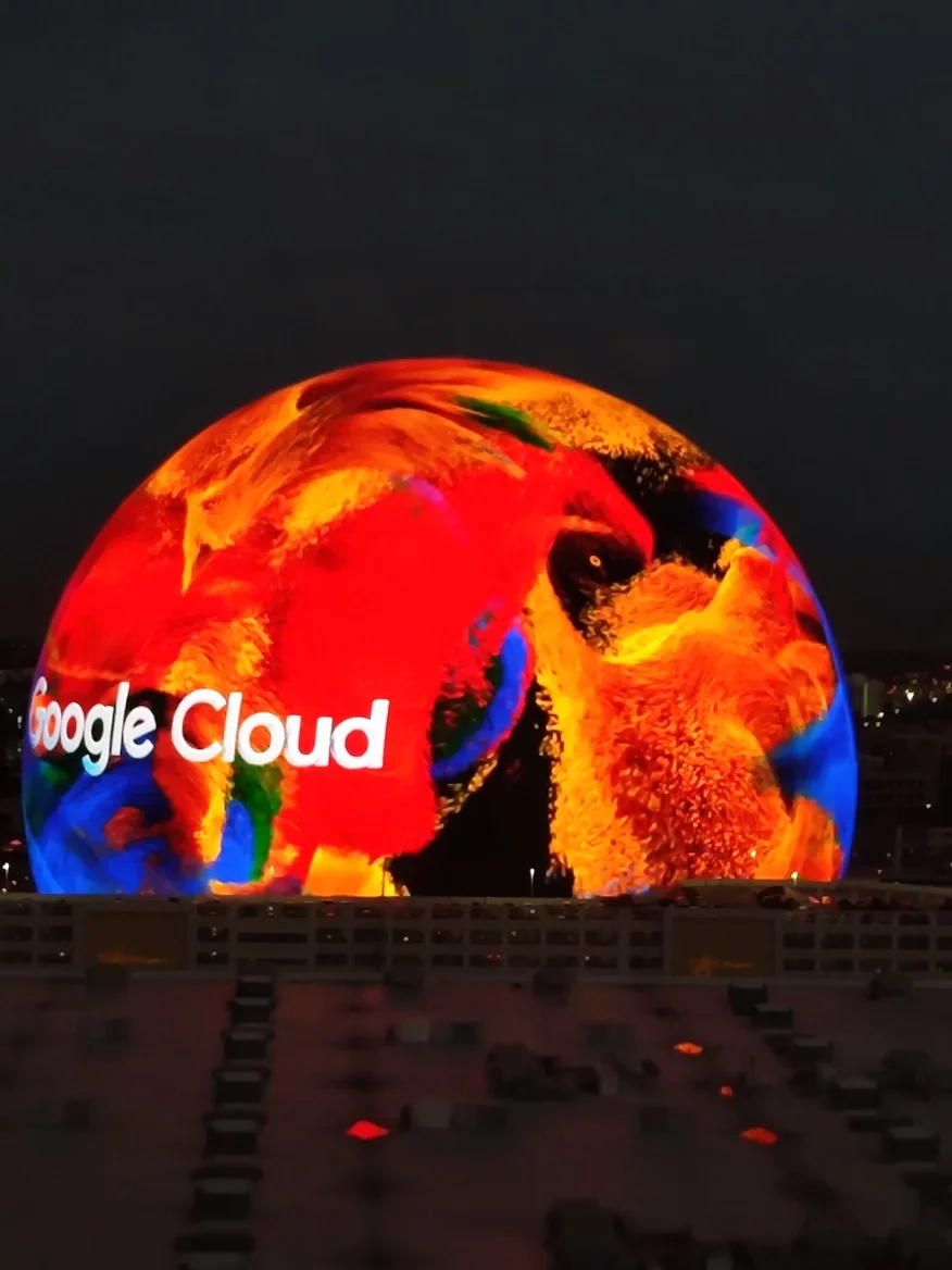 Reklama Google Cloudu na konferenci AWS v Las Vegas