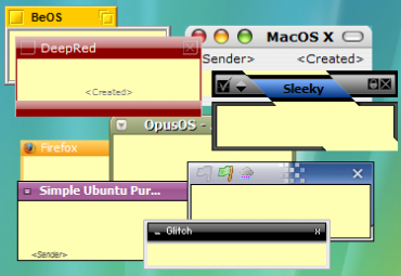 <p>Ukázka skinů z webu programu</p>