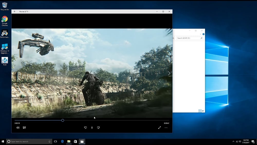 Ukázky přehrávání videa z lokálního úložiště