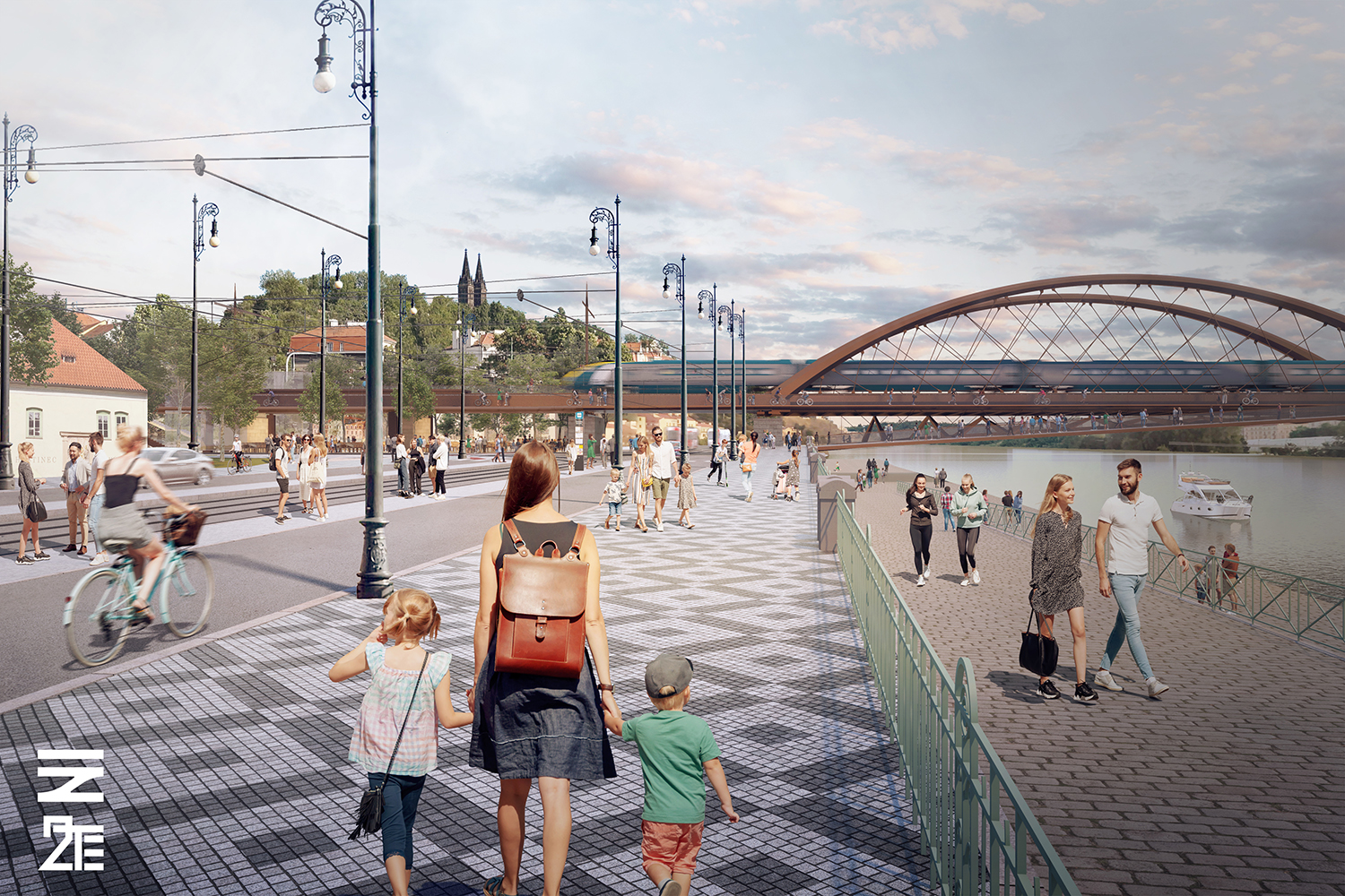 Vizualizace nové Výtoňského mostu