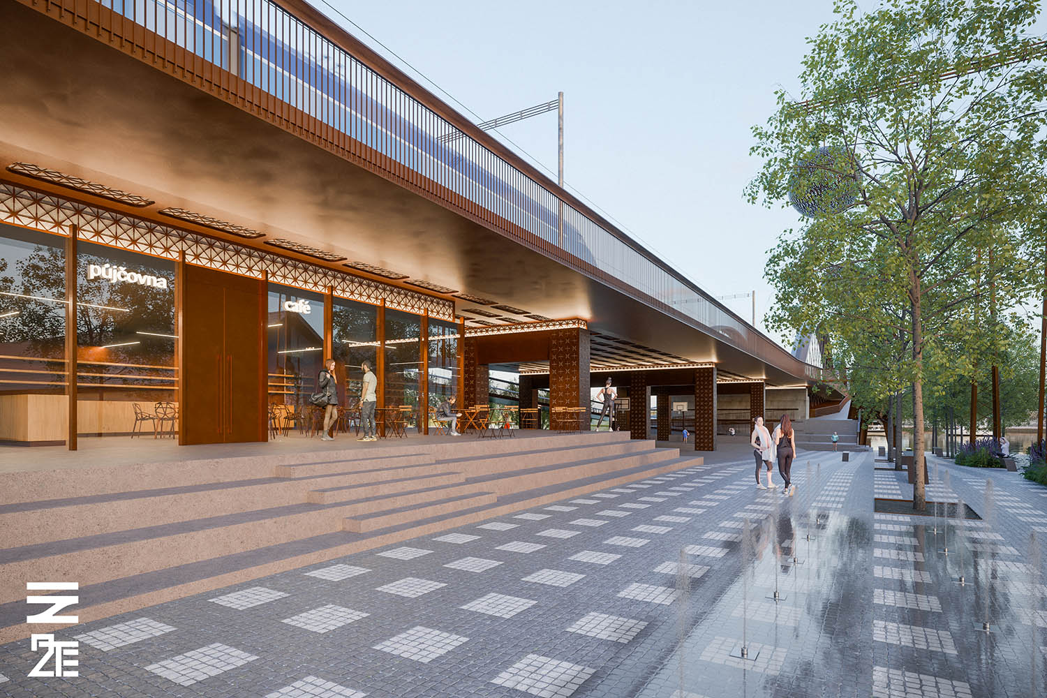 Vizualizace nové Výtoňského mostu