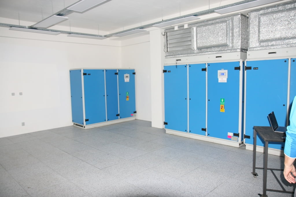 Nový sál využívá chladicí jednotky od společnsoti Airtechnology.