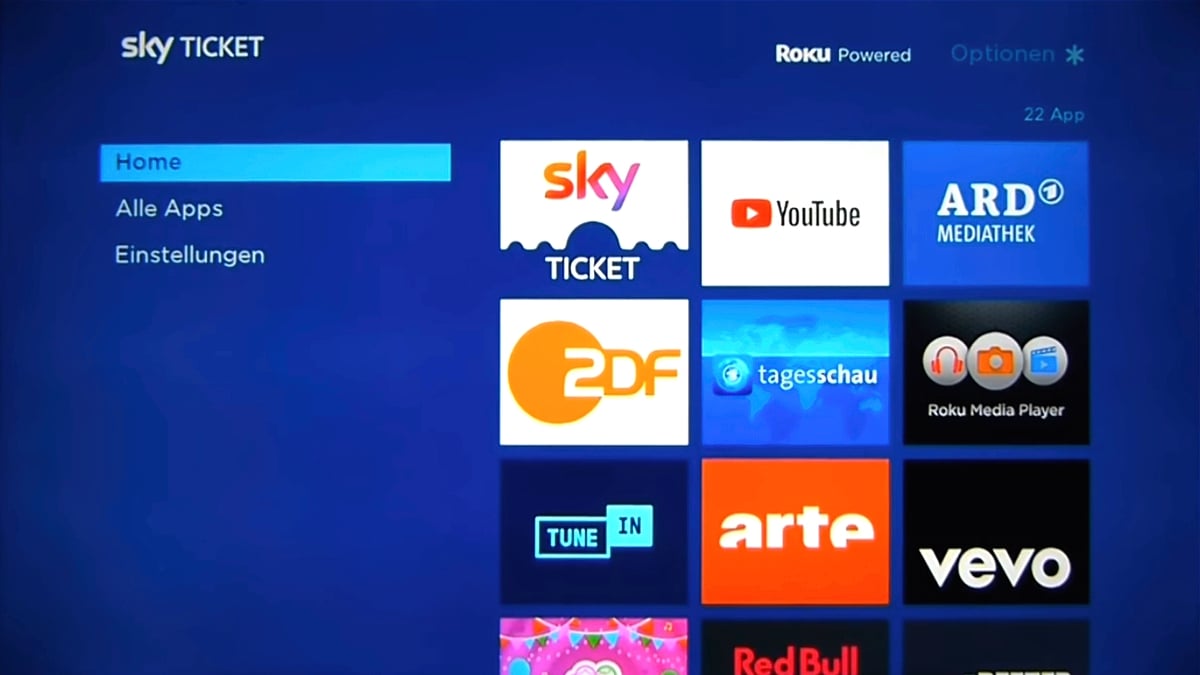 Sky Ticket – prostředí, balíček Entertainment, Sky Kids