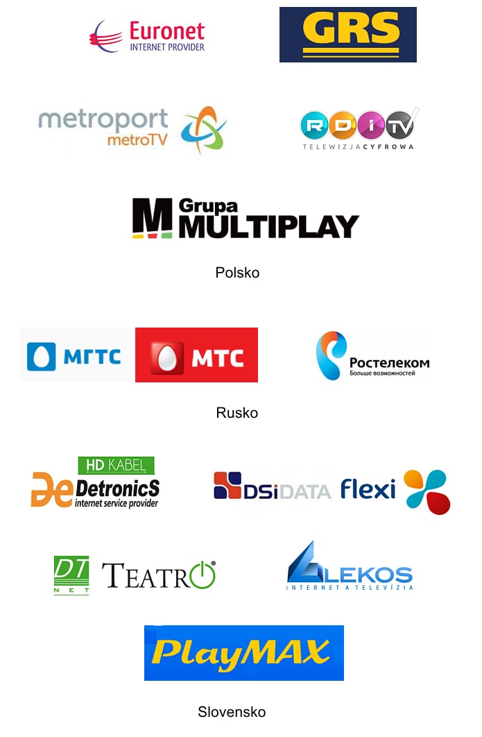 Arris VIP 1003 - zahraniční operátoři