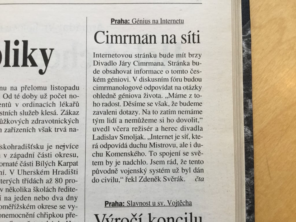 Jak česká média objevila Internet