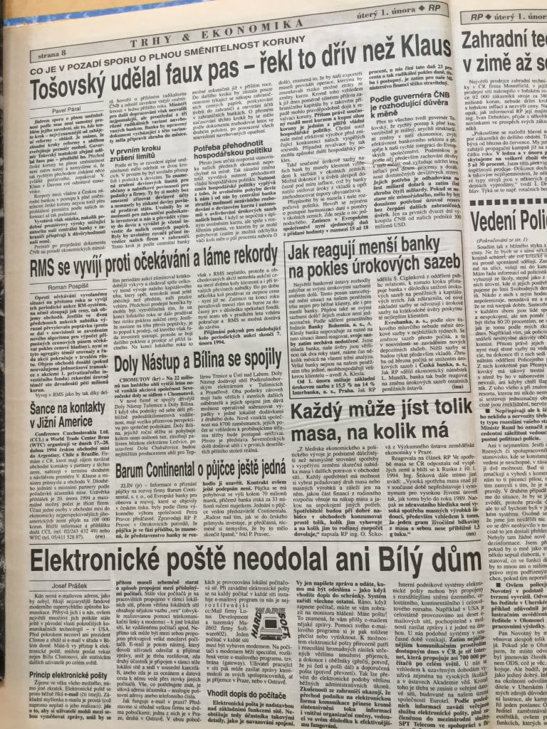 Jak česká média objevila Internet