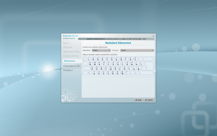 Kubuntu 10.10 - instalace