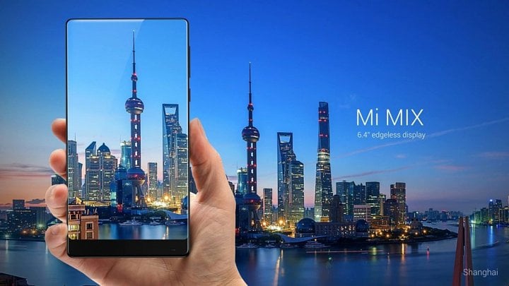 Xiaomi Mi Mix s miniaturními rámečky a bez rohů