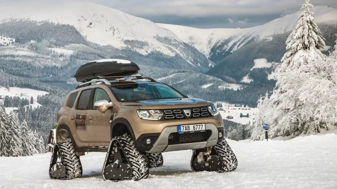 Dacia Duster ACF je skutečný tank. Na pásech vyjede i to, co nezvládnou nejdrsnější off-roady