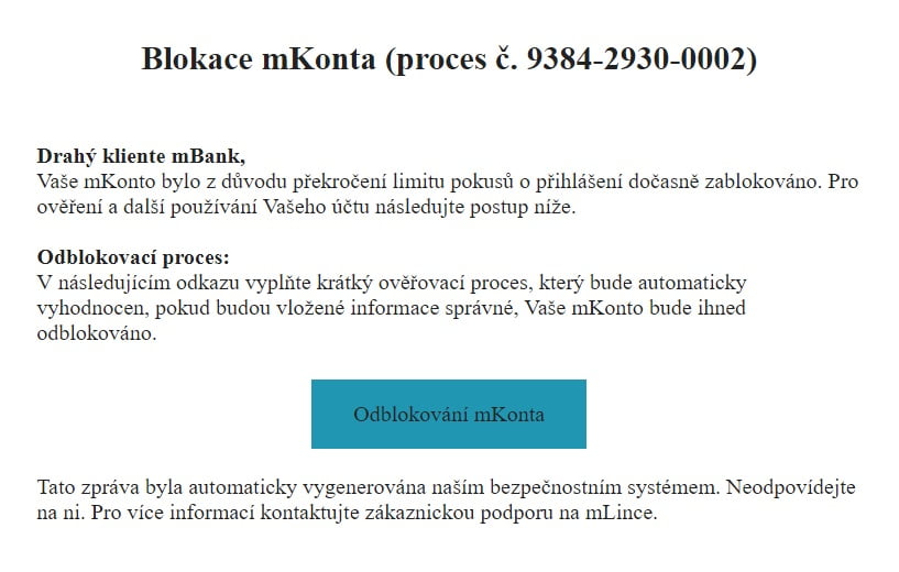 Podoba podvodné zprávy