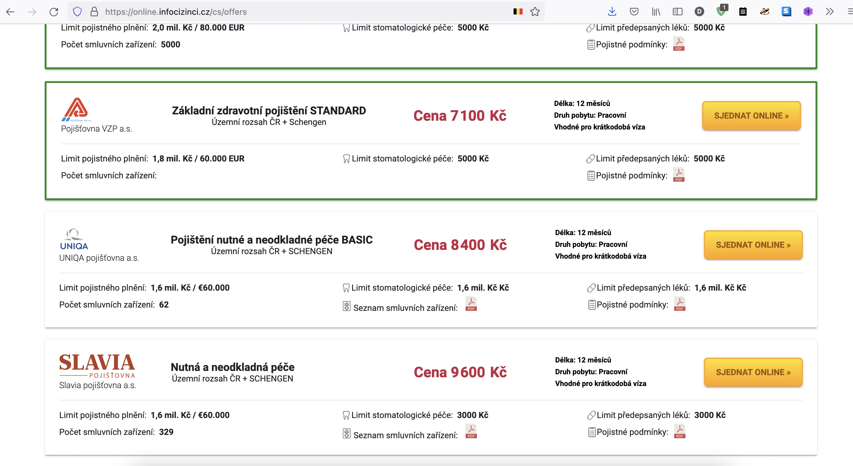 Centrum Pojištění Cizinců - Foreigners' Insurance Center s.r.o. Online zdravotní pojištění cizinců. (16. 9. 2021)