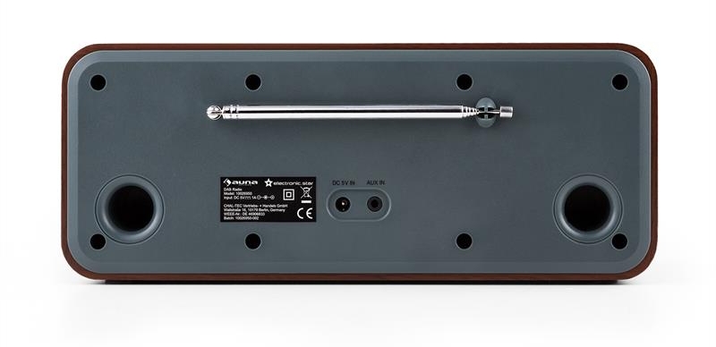 Na zadní straně vidíte jediný vstup (linkové audio) třeba pro mobil a výdechy otvorů bassreflexu.