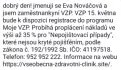 Obsahuje i číslo na informační linku. Taky falešné.