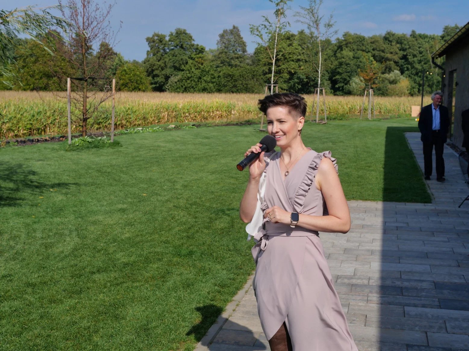 Jana Kubáčová na svatbě