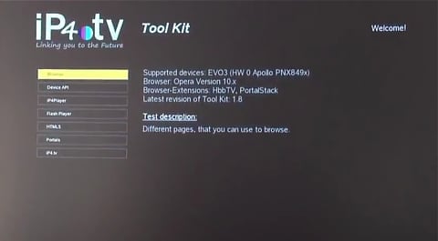 EVO3, vyvinutá ip4.tv (2012)