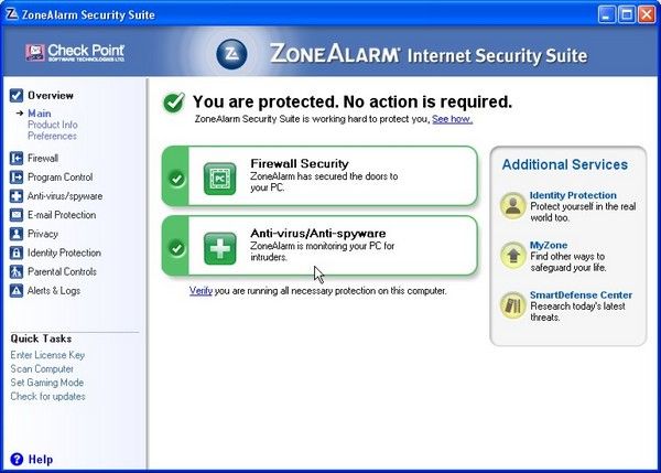 zone alarm internet security