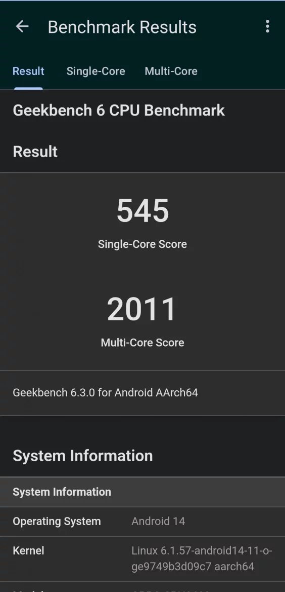Geekbench 6