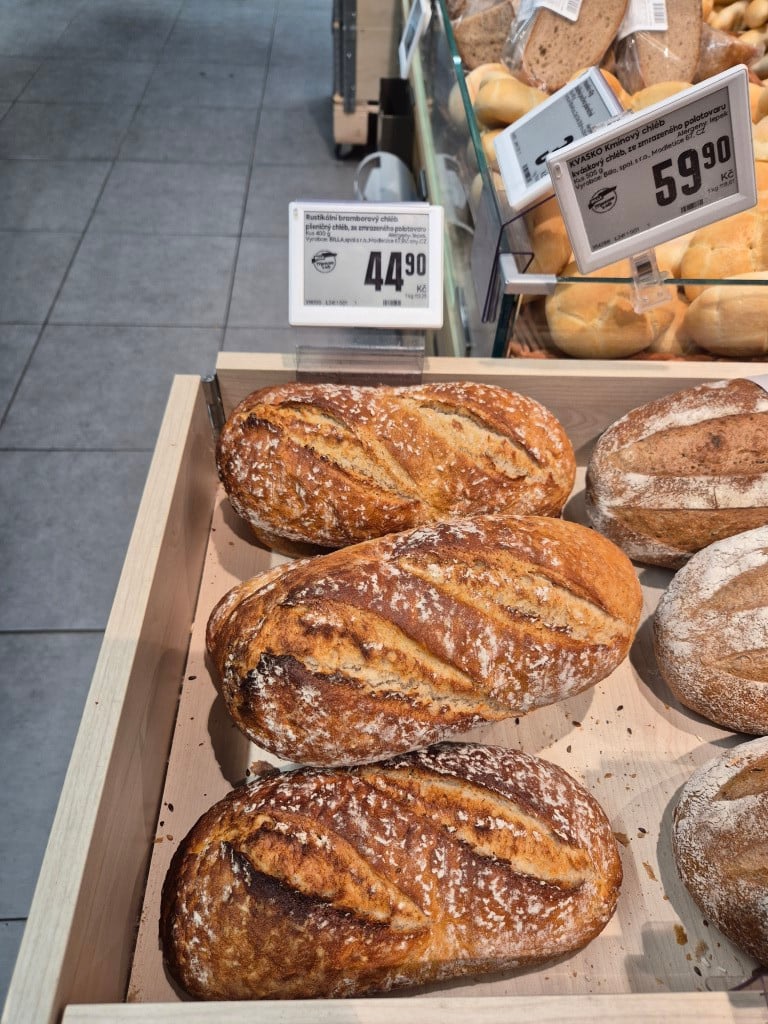 Billa složení nebaleného pečiva